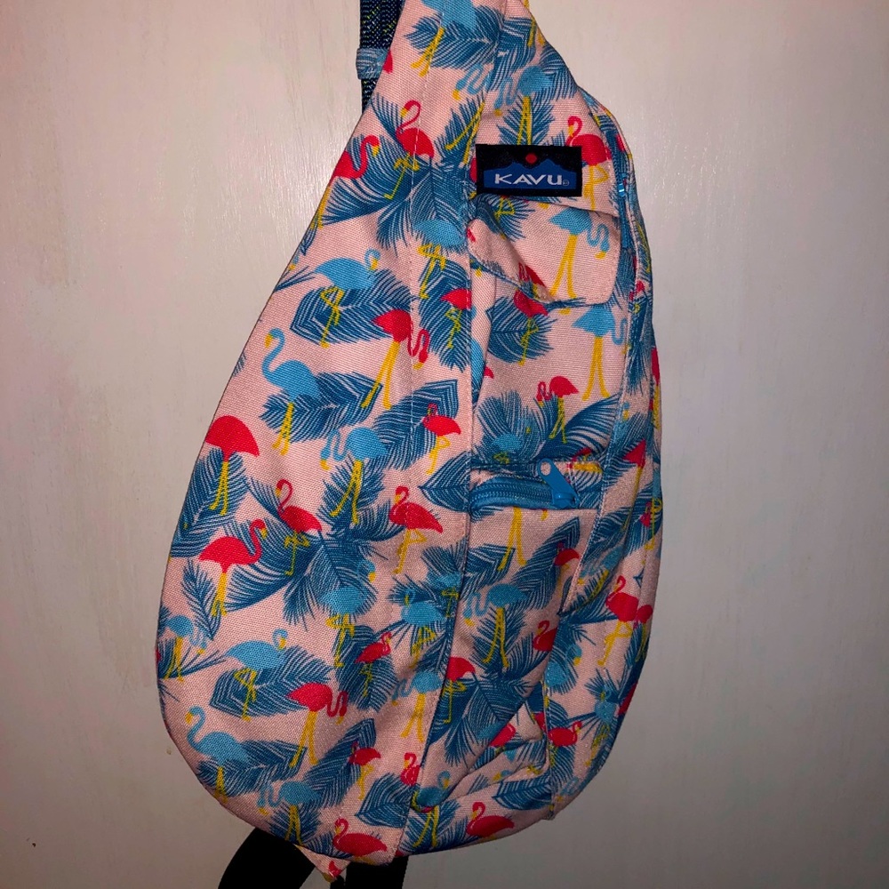 Kavu Rope Bag- Chillin flamingo
